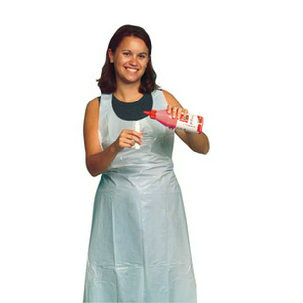 Pack of 100 Disposable Aprons Waterproof Polythene Clear For Adult/Kids S/ Nice 